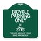 Signmission Bicycle Parking Please Secure Your Bike Properly W/ Cycle & Lock Alum Sign, 18" x 18", GW-1818-24317 A-DES-GW-1818-24317 - alternate 1